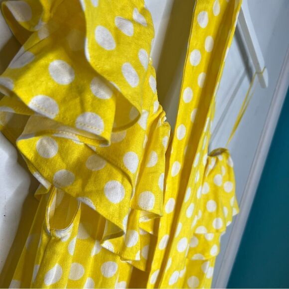 Lisa Marie Fernandez for target linen blend polka dot maxi off the shoulder - Picture 11 of 11